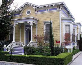 Santa Cruz California Historic District Houses